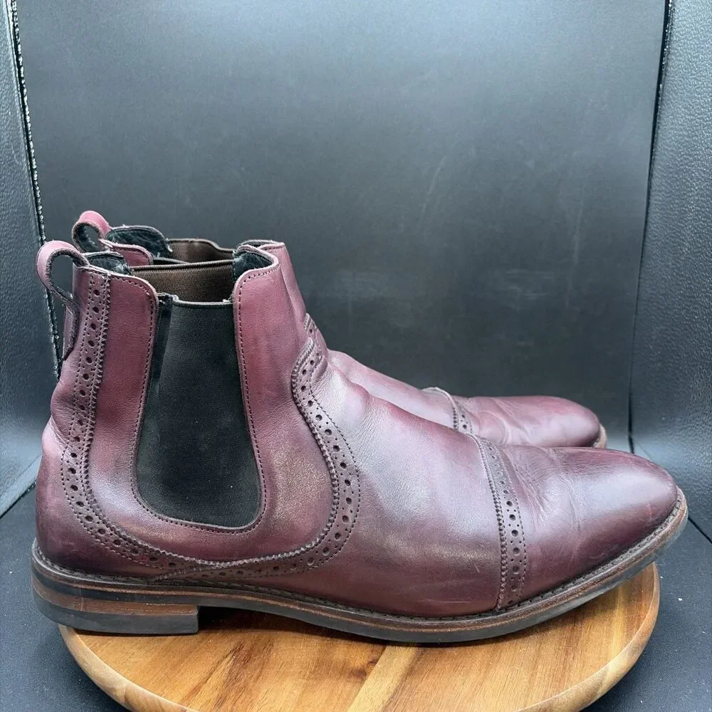 Allen Edmonds Lombard Mens Size 14 D Cap Toe Chelsea Slip On Boots Dainite 4310